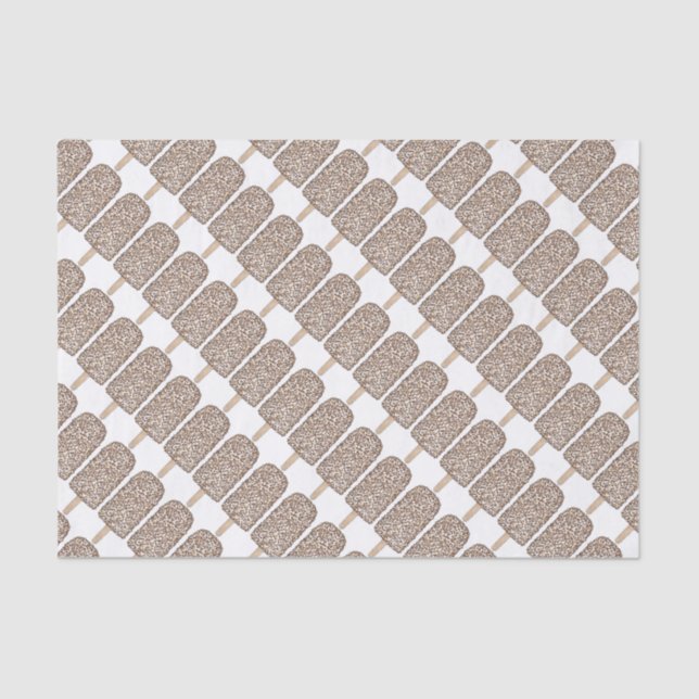 Chocolate Eclair Popsicle Popsicles Tissue Paper (Front)