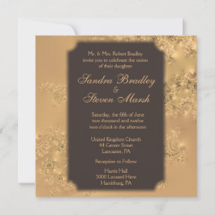 Chocolate Elegance Wedding Invitations