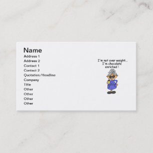 Chocolate Enriched Humor Business Card