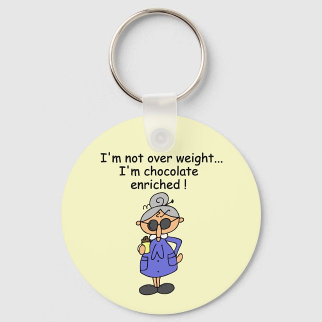 Chocolate Enriched Humor Keychain (Front)