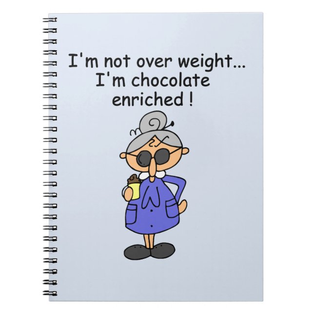 Chocolate Enriched Humor Notebook (Front)
