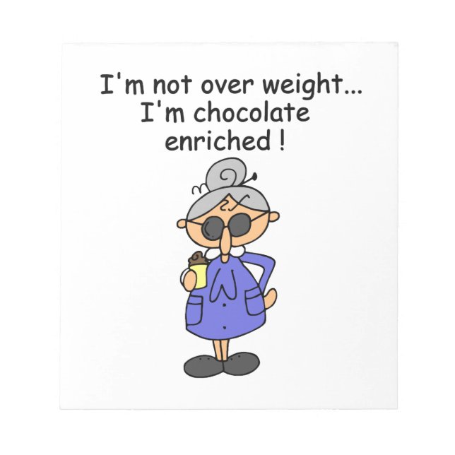 Chocolate Enriched Humor Notepad (Front)