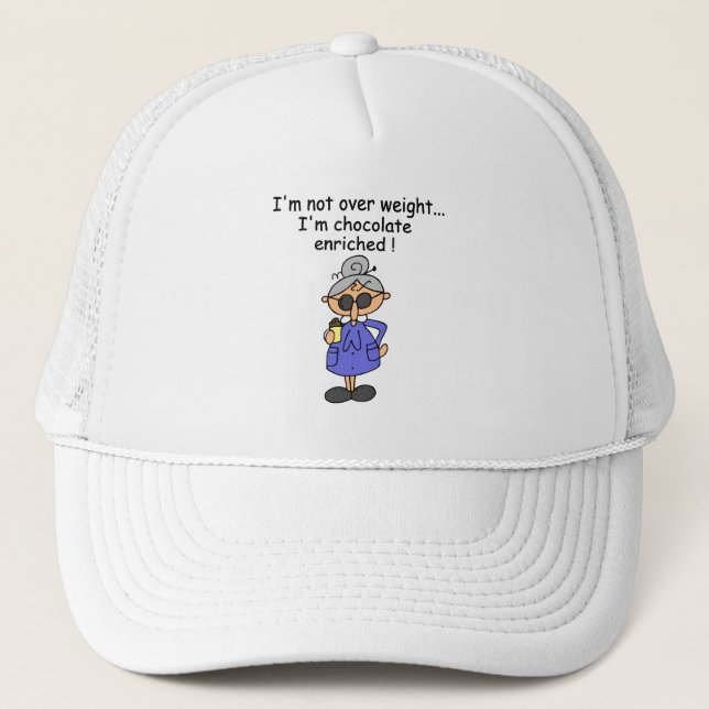 Chocolate Enriched Humor Trucker Hat (Front)