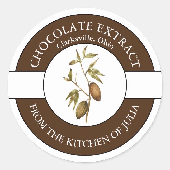 Chocolate Extract Label (Front)