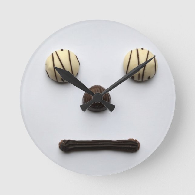"Chocolate Face" Wall Clock (Front)