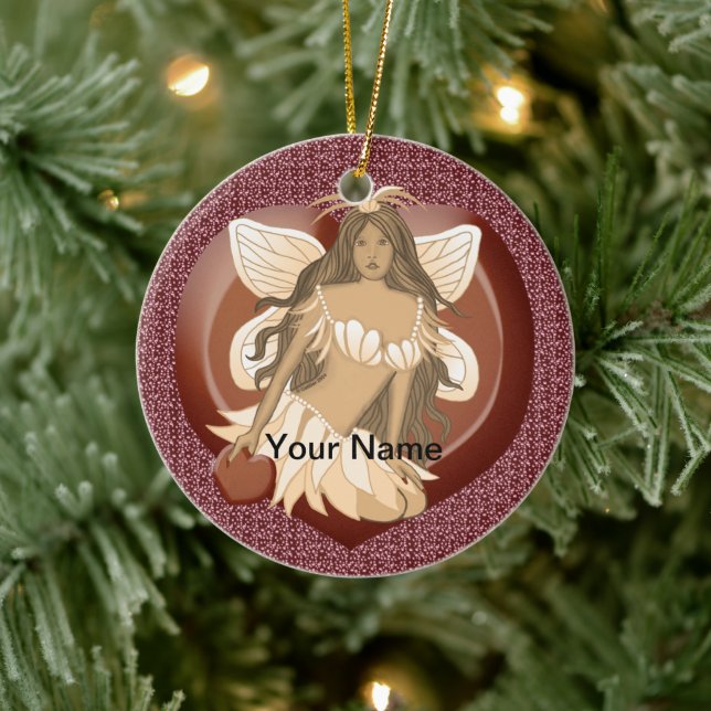 Chocolate Fairy custom fairy ornament (Tree)