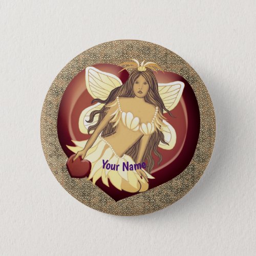 Chocolate Fairy custom name pin