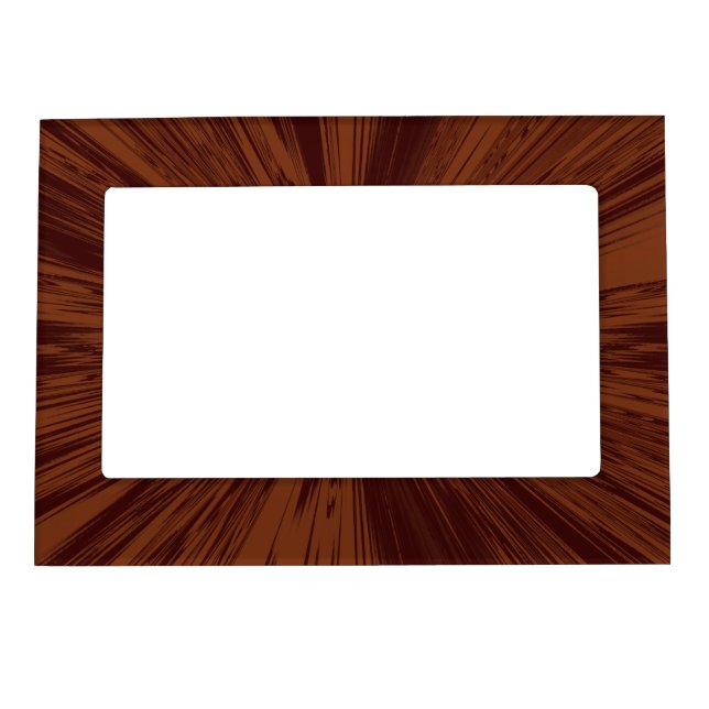 Chocolate Faux Satin Magnetic Photo Frame (Front)