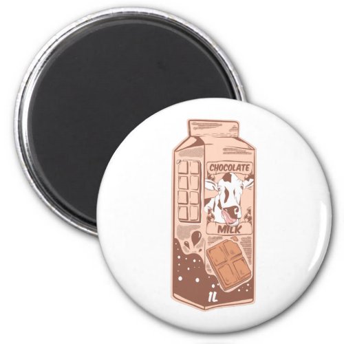 Chocolate flavoured milk carton magnet