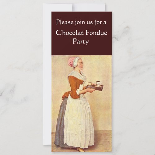 CHOCOLATE FONDUE DINNER PARTY INVITATION