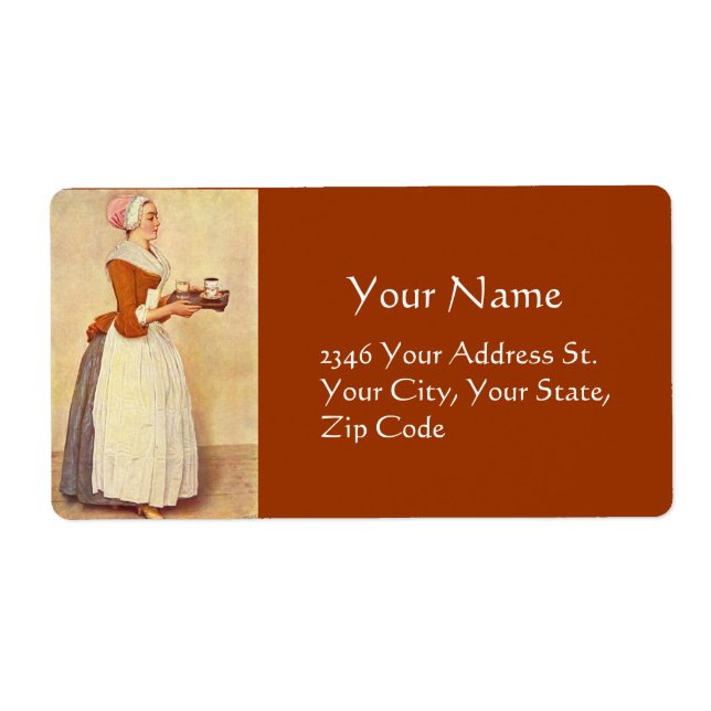 CHOCOLATE FONDUE DINNER PARTY LABEL (Front)