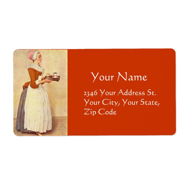 CHOCOLATE FONDUE DINNER PARTY LABEL (Front)