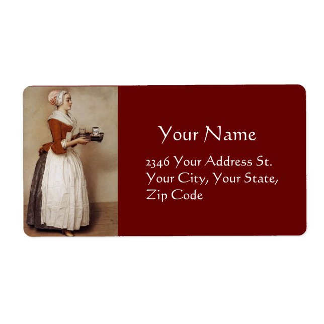 CHOCOLATE FONDUE DINNER PARTY LABEL (Front)