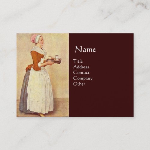 CHOCOLATE FONDUE DINNER PARTY Pearl Paper Business Card