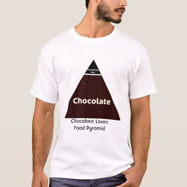 Chocolate Food Pyramid T-Shirt (Front)