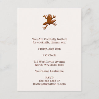Chocolate Frog Invitation