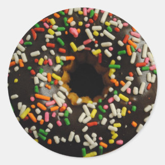 Chocolate Frosted And Sprinkles Donut Sticker