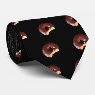 Chocolate Frosted Yellow Cake Donut Tie