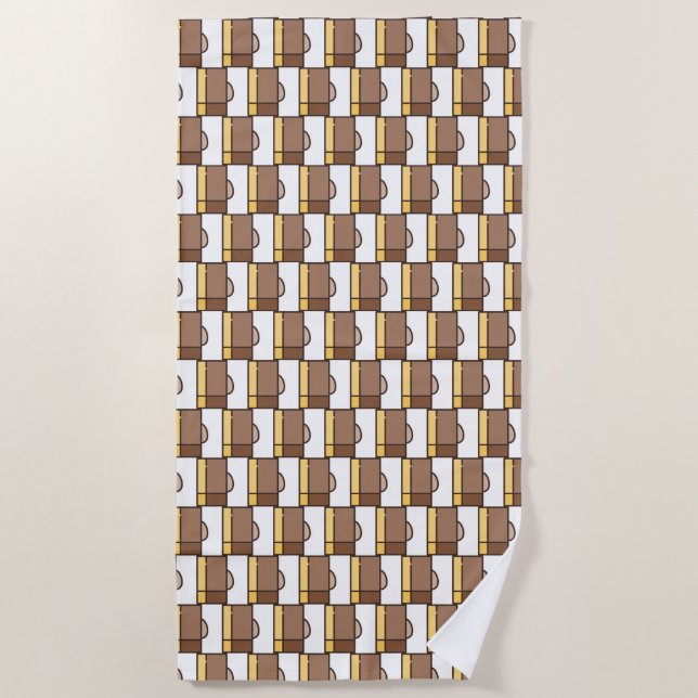 chocolate-fudge beach towel (Front)