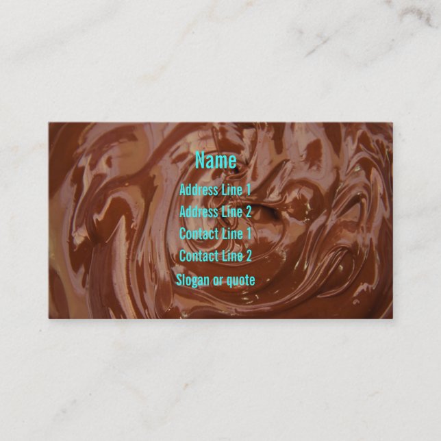 Chocolate Fudge Business Card (Front)