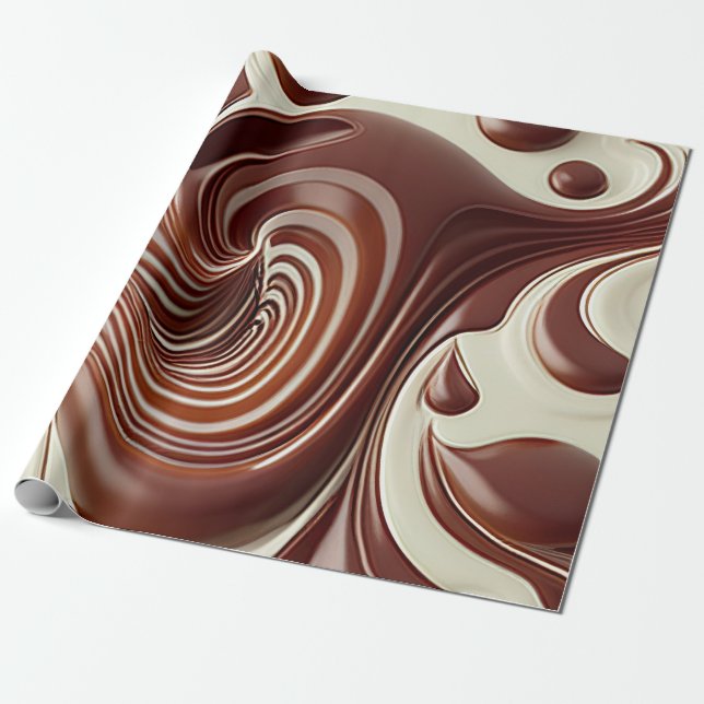 Chocolate Gift Wrap any Occasion (Unrolled)