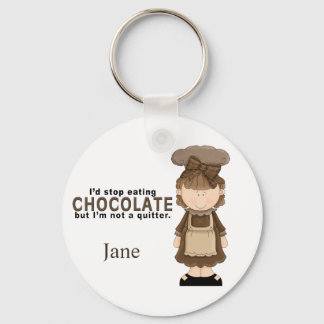 Chocolate Girl 3 Keychain