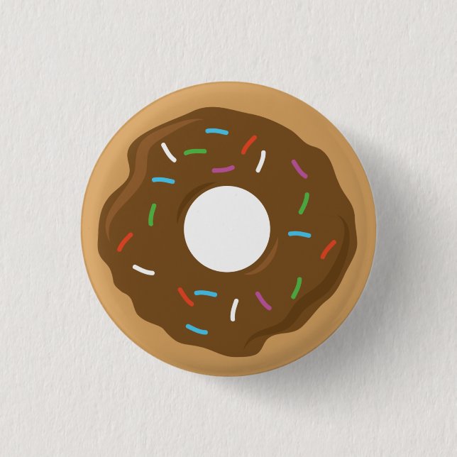 Chocolate Glazed Donut Pin (Front)