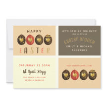 Chocolate Gold Bronze Easter Brunch Egg Hunt