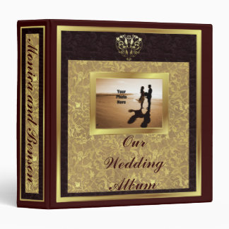 Chocolate Gold Deluxe Wedding Album Binder