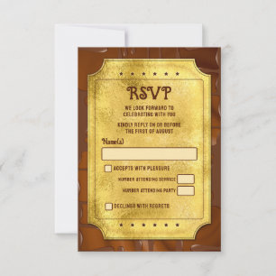 Chocolate Golden Ticket Bat Bar Mitzvah RSVP