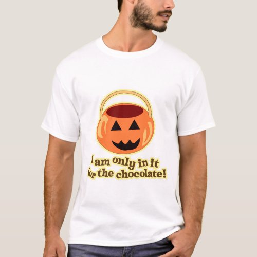 Chocolate Halloween Cute Cartoon Slogan T_Shirt