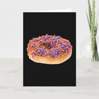 Chocolate Halloween Donut Card