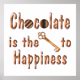 Chocolate Happiness Poster