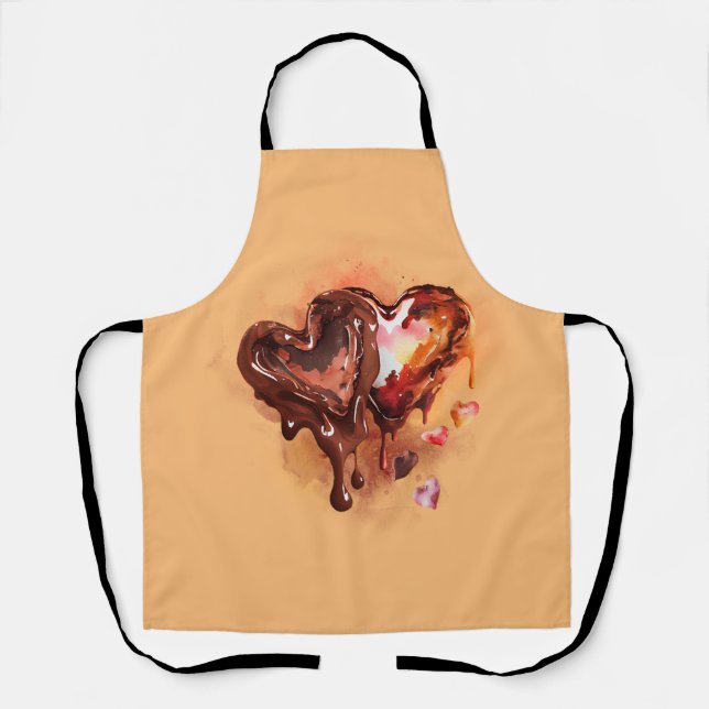 Chocolate Hearts Apron (Front)