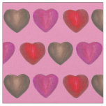 Chocolate Hearts Candy Valentine&#39;s Day Pink Red Fabric