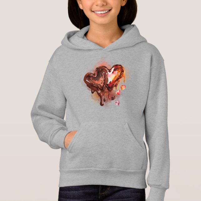 Chocolate Hearts Hoodie (Front)