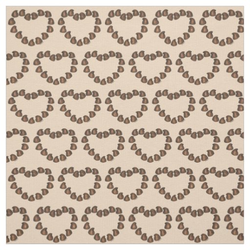 Chocolate Hearts Valentine's Day Love Confections Fabric