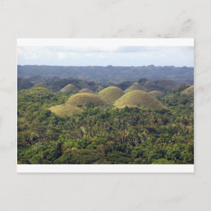 Chocolate Hills Bohol Island Philippines Postcard