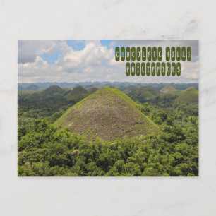 Chocolate Hills in Bohol Postcard