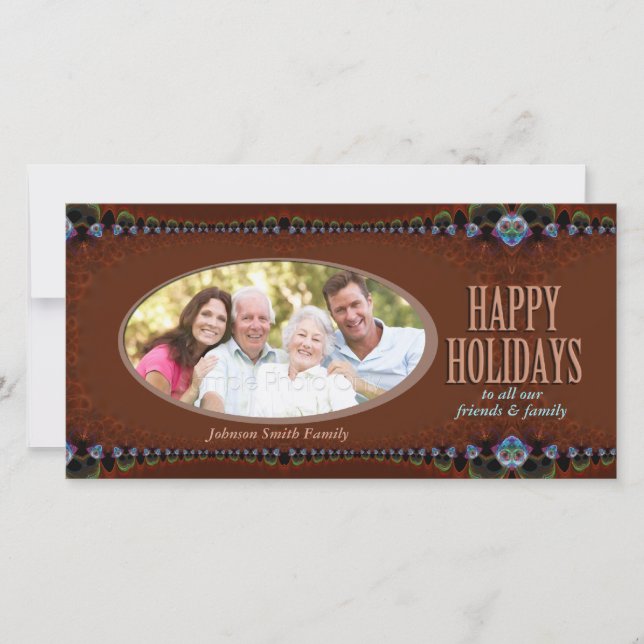 Chocolate Holidays Photo Card (Front)