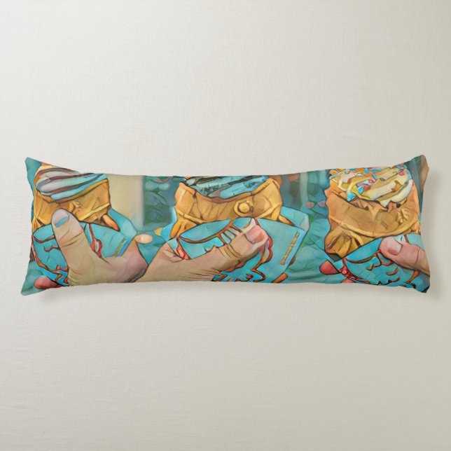 Chocolate ice cream body pillow (Front)