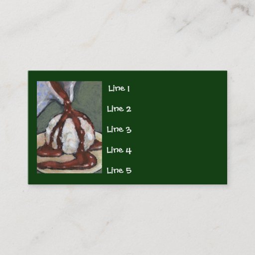 Customizable CHOCOLATE ICE CREAM BUSINESS CARDS