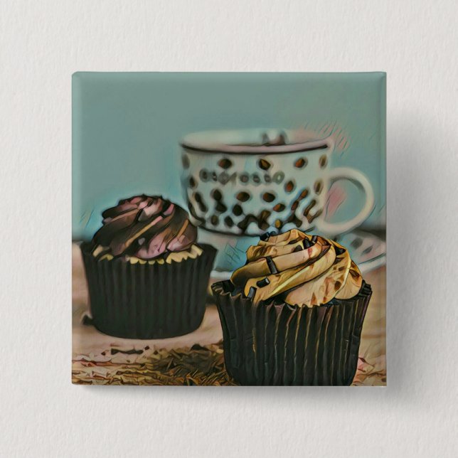 Chocolate ice cream button (Front)