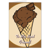 Chocolate Ice Cream Card (Front)