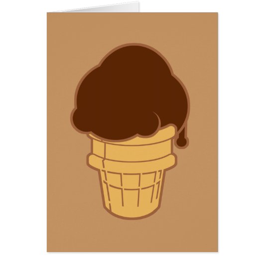 Chocolate Ice Cream Cone (Front)