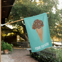 Chocolate Ice Cream Cone Summertime Fun CUSTOM