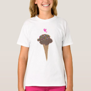 Chocolate Ice Cream Cone T-Shirt