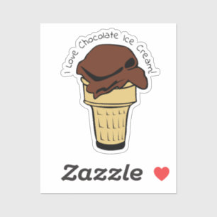 Chocolate Ice Cream Day Sticker