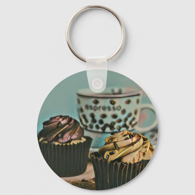 Chocolate ice cream keychain (Front)