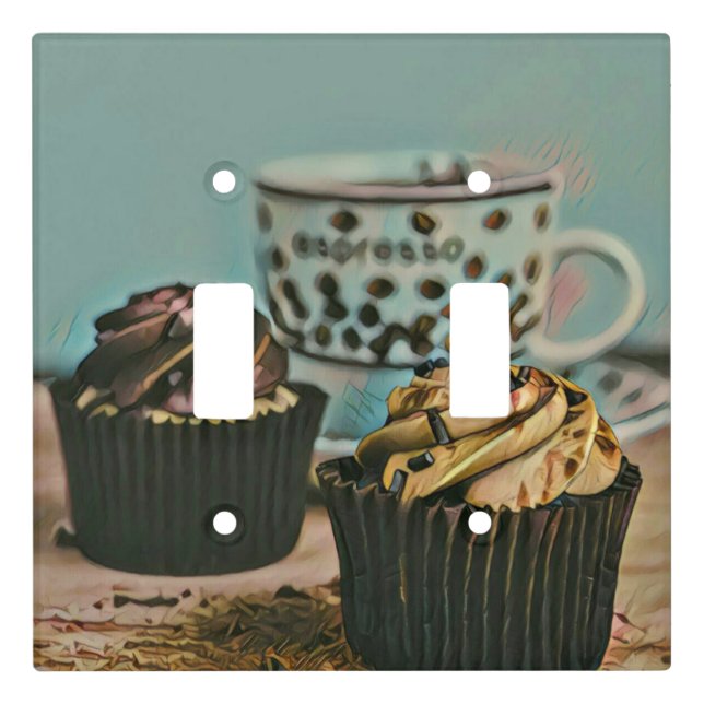 Chocolate ice cream light switch cover (Front)